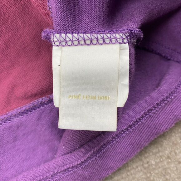 Aime Leon Dore Striped Collar crew neck T Shirt Men’s Size Medium RARE - Picture 7 of 12